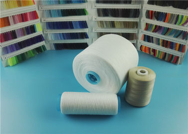 High Twist Z Twist Dyed Polyester Yarn , Polyester Core Spun Yarn Semi Dull