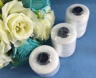 Smooth Undyed 100 Spun Polyester Yarn / Polyester Bag Closing Thread Knotless