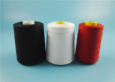 Dyed Virgin 100% Polyester Ring Spun Yarn For Knitting / Sewing Low Shrinkage