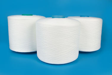 100% Polyester Spun Yarn 50s On Dyeing Tube , Ring Spun Polyester Yarn 