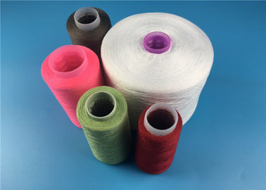 High Twist 100% Pure Spun Polyester Yarn Raw White Z Twist For Sewing 