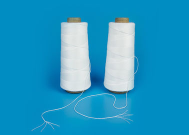 100% Virgin Spun Polyester Raw White Yarn Knotless Less Broken Ends