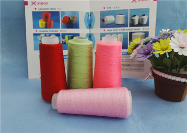 100% Polyester Draw Texture Yarn , Semi Dull Dope Dyed Polyester Yarn
