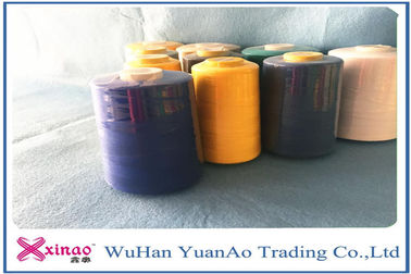 100 Polyester Heavy Duty Sewing Thread , Two For One / Ring Spun Polyester Yarn
