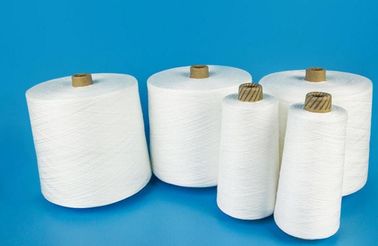  Knotless Raw White Polyester Ring Spun Yarn on Paper Cone High Strength 