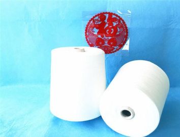 Eco - Friendly 100 Polyester Ring Spun Yarn 20/2 20/3 For Weaving / Knitting 